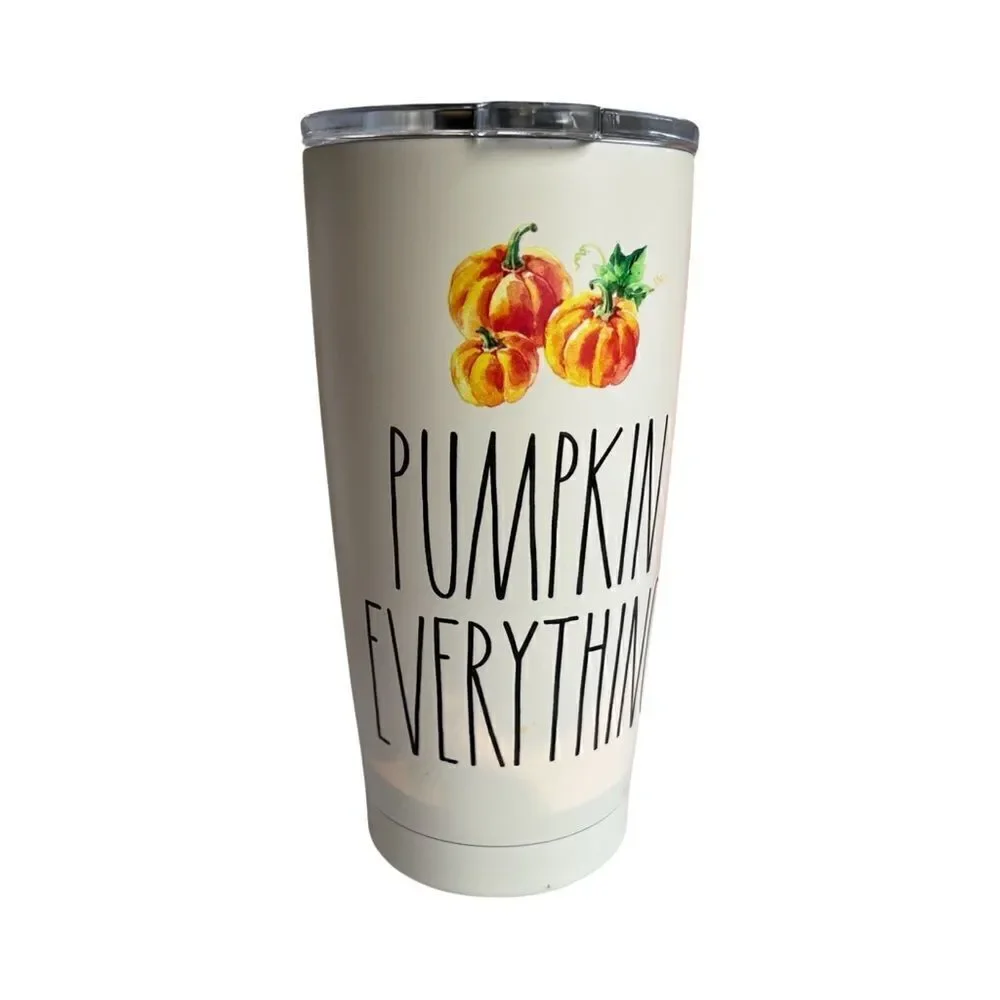 Rae Dunn PUMPKIN EVERYTHING - Insulated Stainless Steel Travel Tumbler NWT